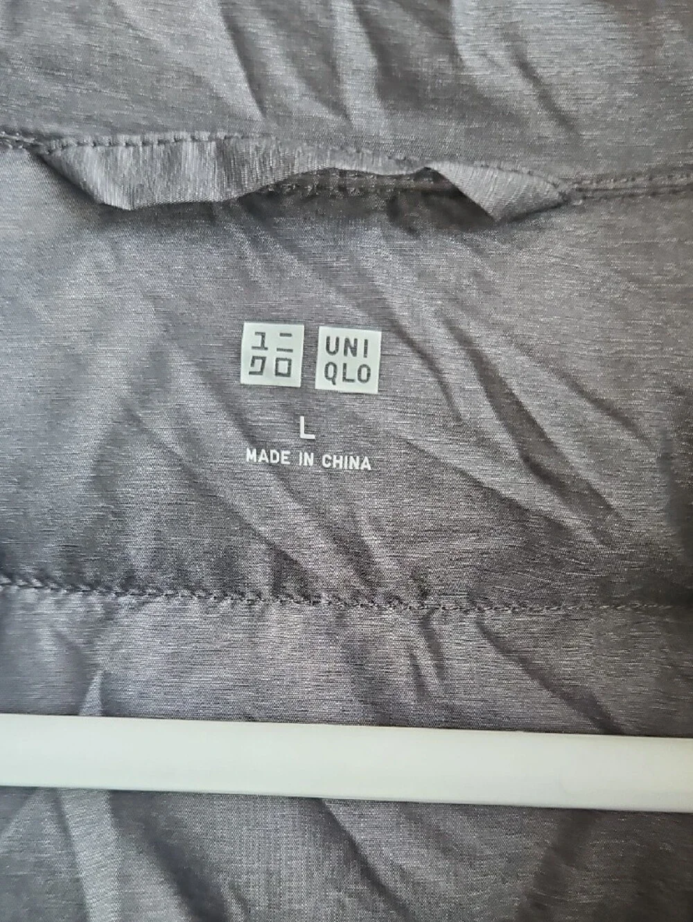 Uniqlo Ultra Light Down Gray Quilted Jacket — Heather Charcoal Large Men Women - Picture 2 of 5